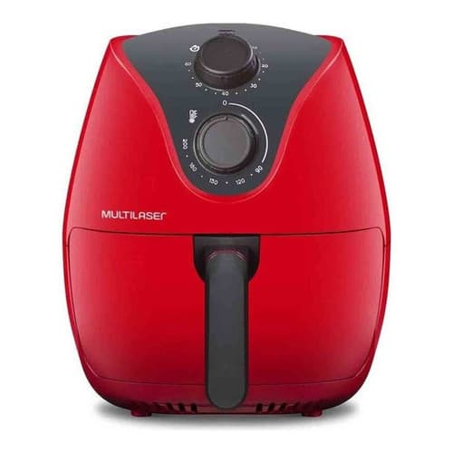 Fritadeira de Ar Multilaser Gourmet Vermelha 4L 1500W CE084