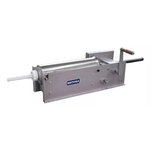 Ensacadeira de Linguiça 10Kg Manual Metvisa Inox Tipo Canhão para Embutidos Profissional