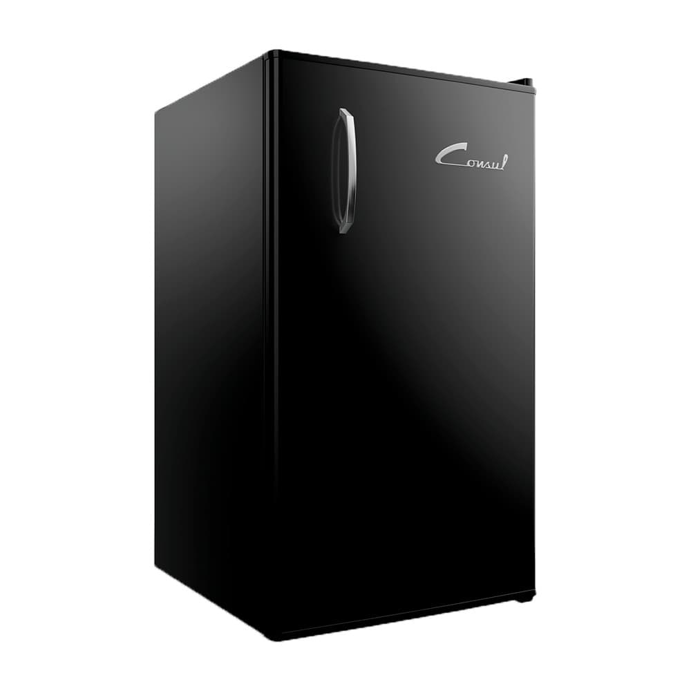 Frigobar Consul 117 Litros Retrô CRA12AE Preto Vinil 110V com design retrô