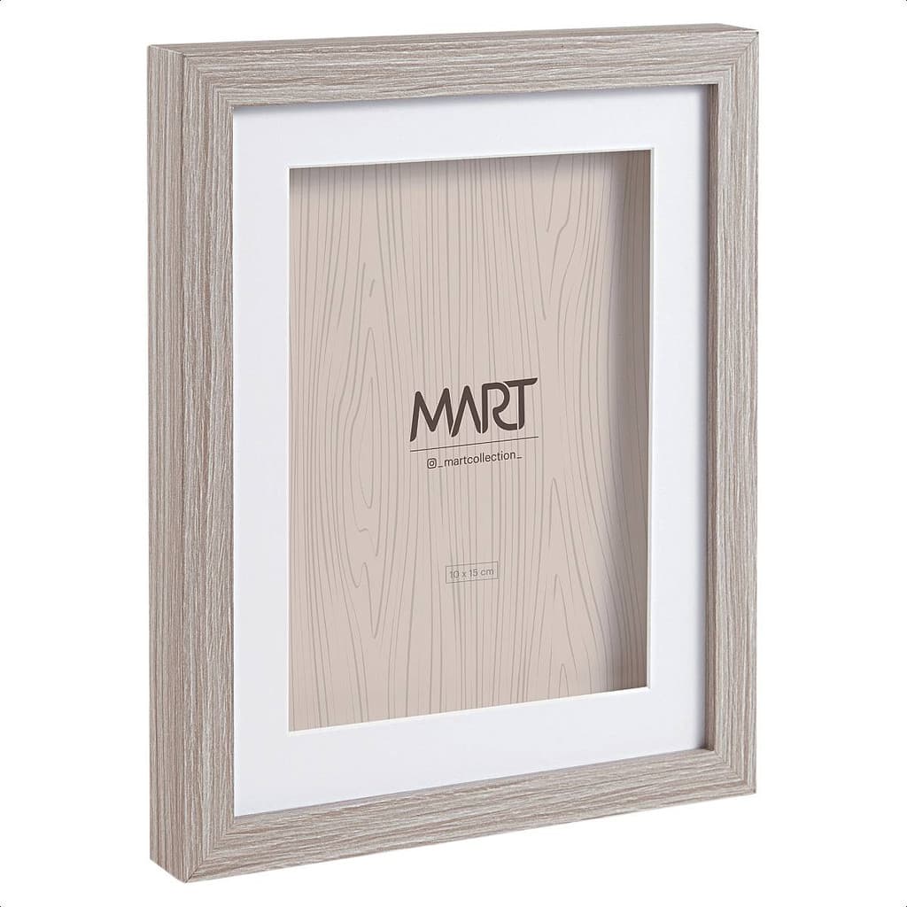 Porta-retrato 10x15 Mdf: Moldura De Madeira Estilo Rustico