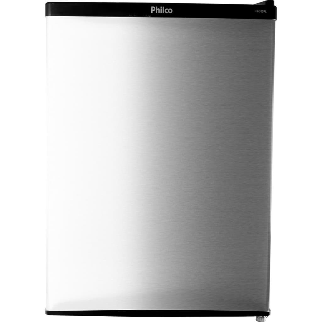 Frigobar Philco Inox PFG85PL 67 Litros - 220V, design elegante e cor prata metálico