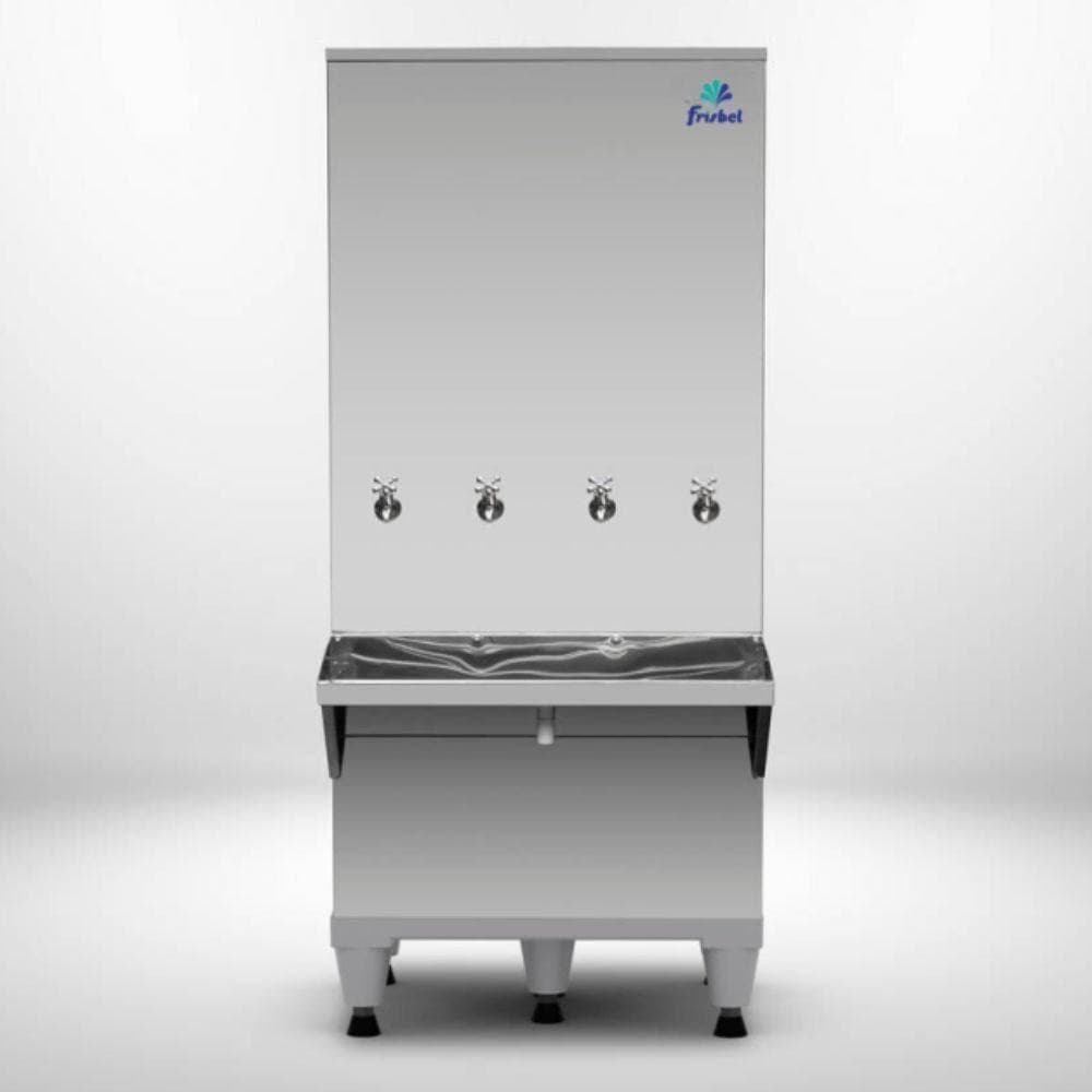 Bebedouro Industrial Coluna 200 Litros Ra20 Frisbel Bebedouro Inox 220V