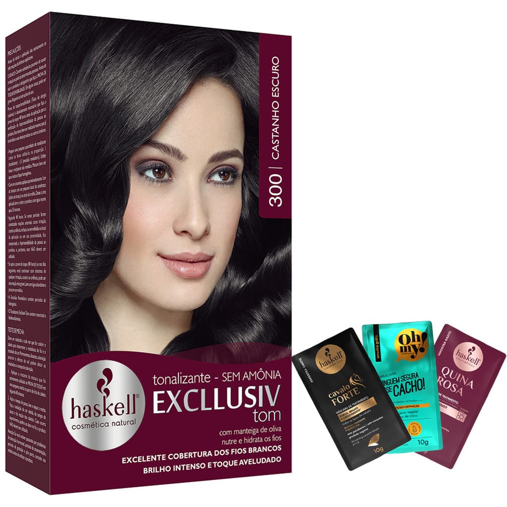 Haskell Tonalizante 300 Excllusiv Tom Castanho Escuro