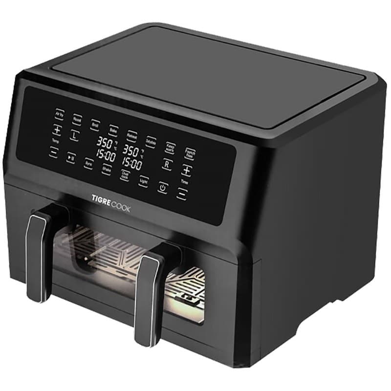 Fritadeira Eletrica Tigre Cook AFT11002-Ul Air Fryer Gigante 3XL 11L preta com painel digital
