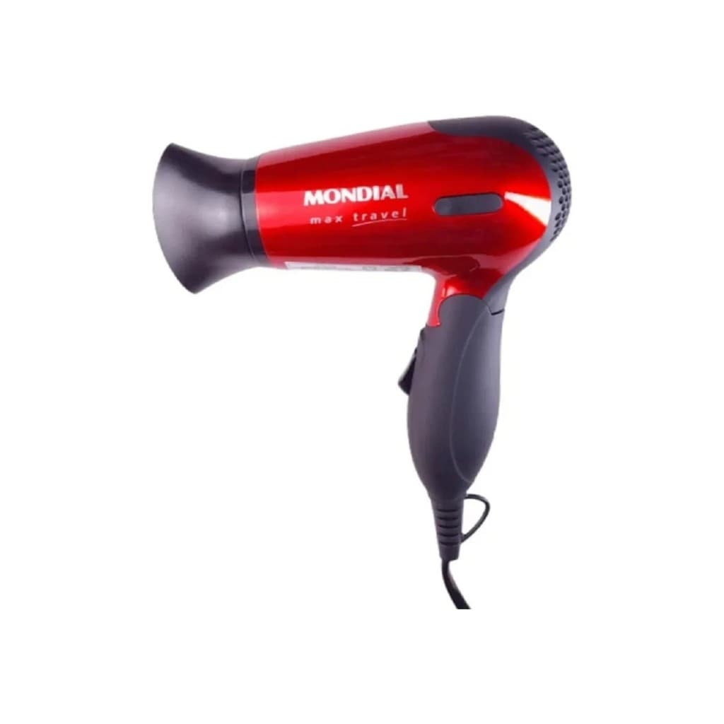 Secador De Cabelo Portátil Dobrável Pequeno Para Viagem Max Travel Sc-10 Mondial 1200w 110v/220v