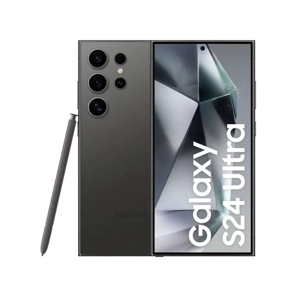 Smartphone Samsung Galaxy S24 Ultra 6,8 polegadas 5G 512GB Titânio Preto 12GB em exibição