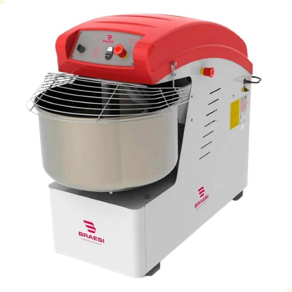 Amassadeira Espiral Braesi AES-40/1 Style 40 Kg 2 Velocidades 380V Trifásico 60Hz