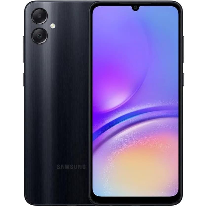Smartphone Samsung Galaxy A05 128GB, 4GB RAM Preto com câmera dupla e tela AMOLED