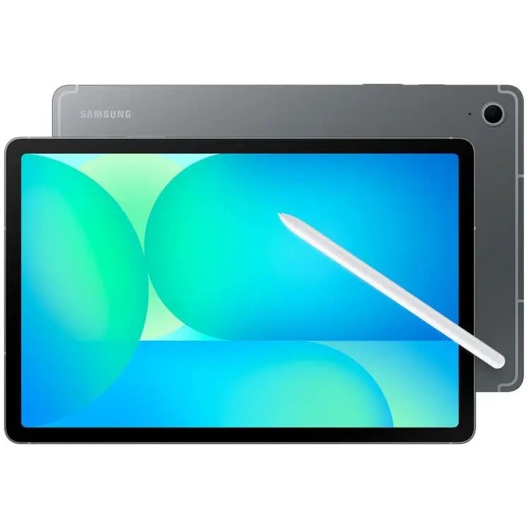 Tablet Samsung Galaxy Tab S10 FE 128GB WiFi cinza com tela de 10.9 polegadas e caneta S Pen.