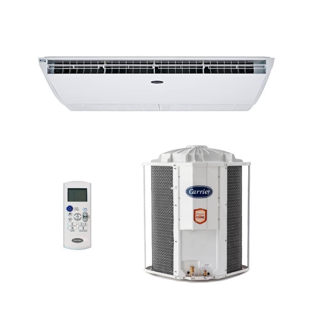 Ar condicionado split teto Carrier Xperience 57000 BTUs Frio 42ZQB60C5 - 220V Trifásico com controle remoto