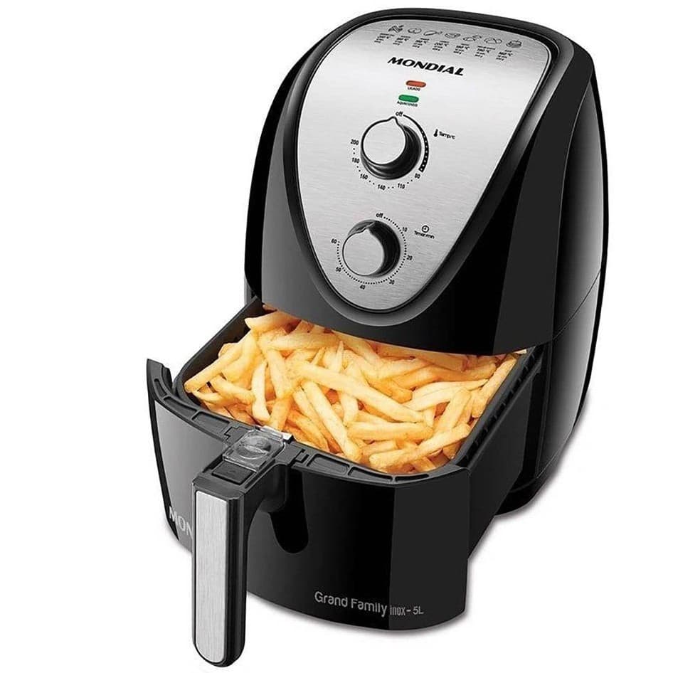 Fritadeira Eletrica Mondial AFN-50BI Grand Family 220V - Preto 5L
