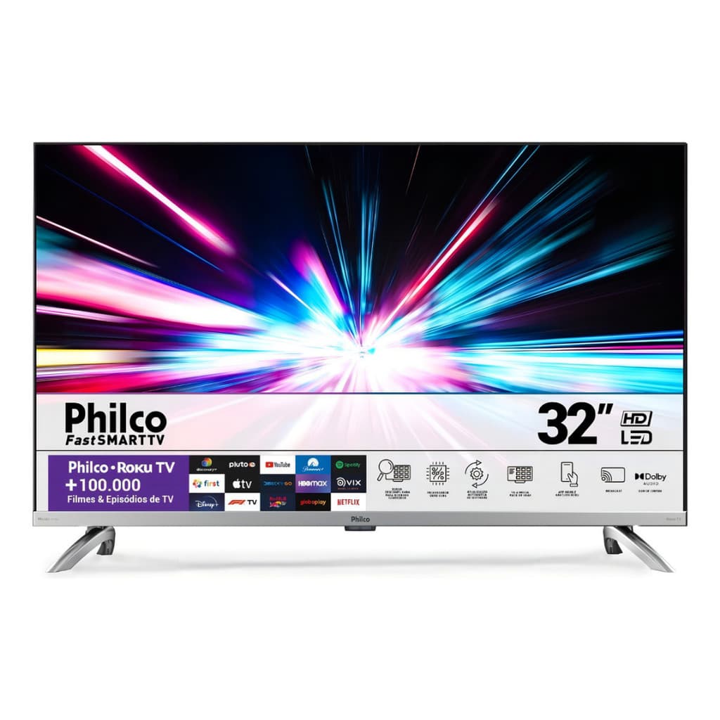 SMART TV 32 PHILCO LED ROKU TV DOLBY AUDIO