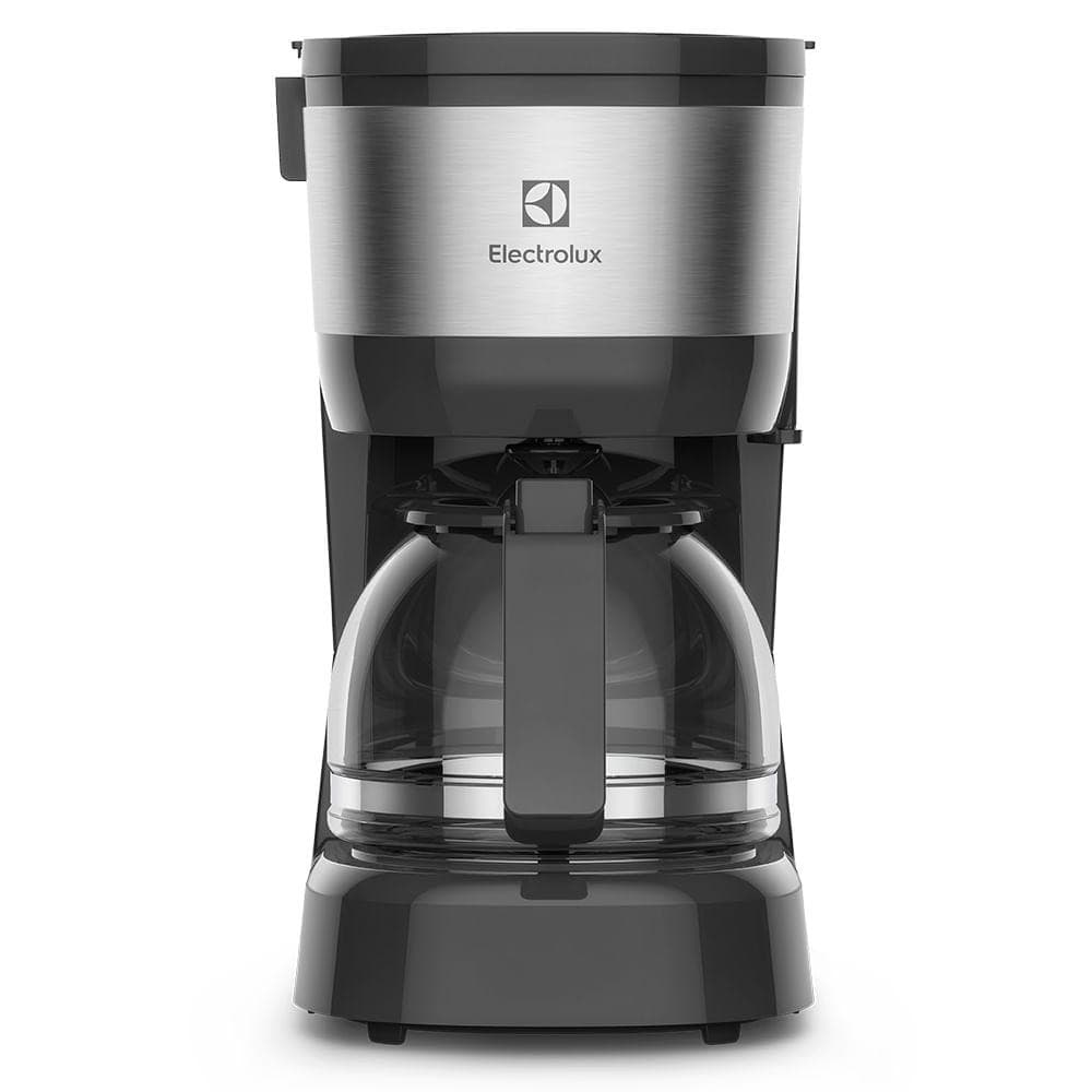 Cafeteira Elétrica Electrolux Efficient 15 Xícaras, Cor Inox Preta, com Filtro Permanente