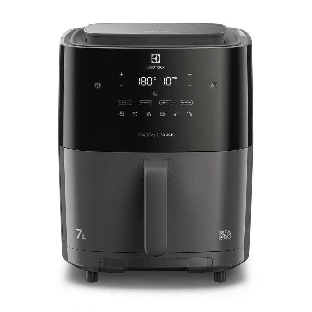 Fritadeira Elétrica Electrolux por Rita Lobo 7L Cinza com Função de Vapor e Autolimpeza