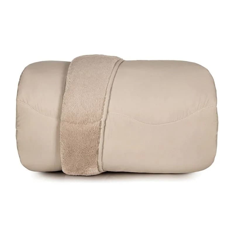 Edredom Casal Altenburg Blend Confort Sherpa Bege 1,90m x 2,20m