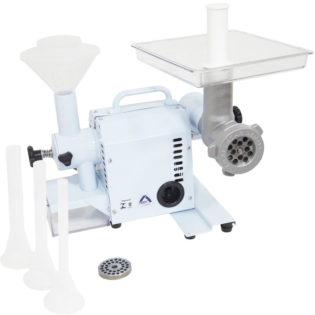 Moedor triturador elétrico industrial branco Arbel MTU 08 4.0
