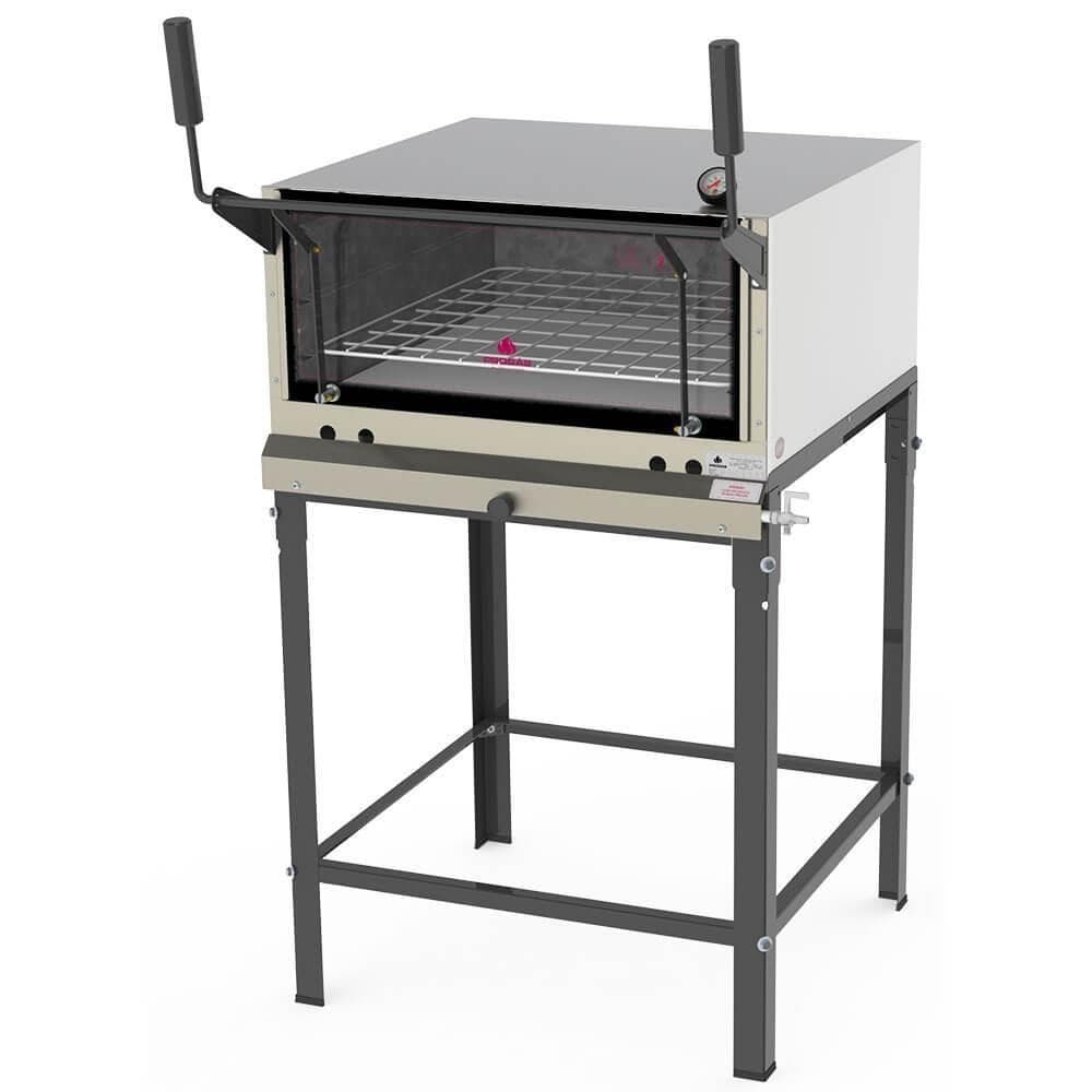 Forno industrial Progás PRP-770 G2 125L a gás em aço inoxidável com pedra refratária