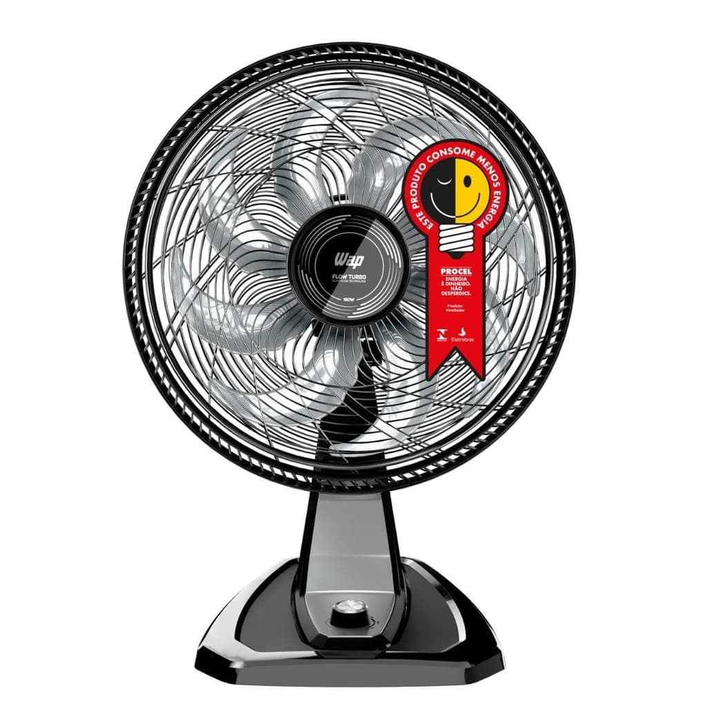 Ventilador de Mesa e Parede 180W 8 Pás 2 em 1 50cm WAP Flow Turbo