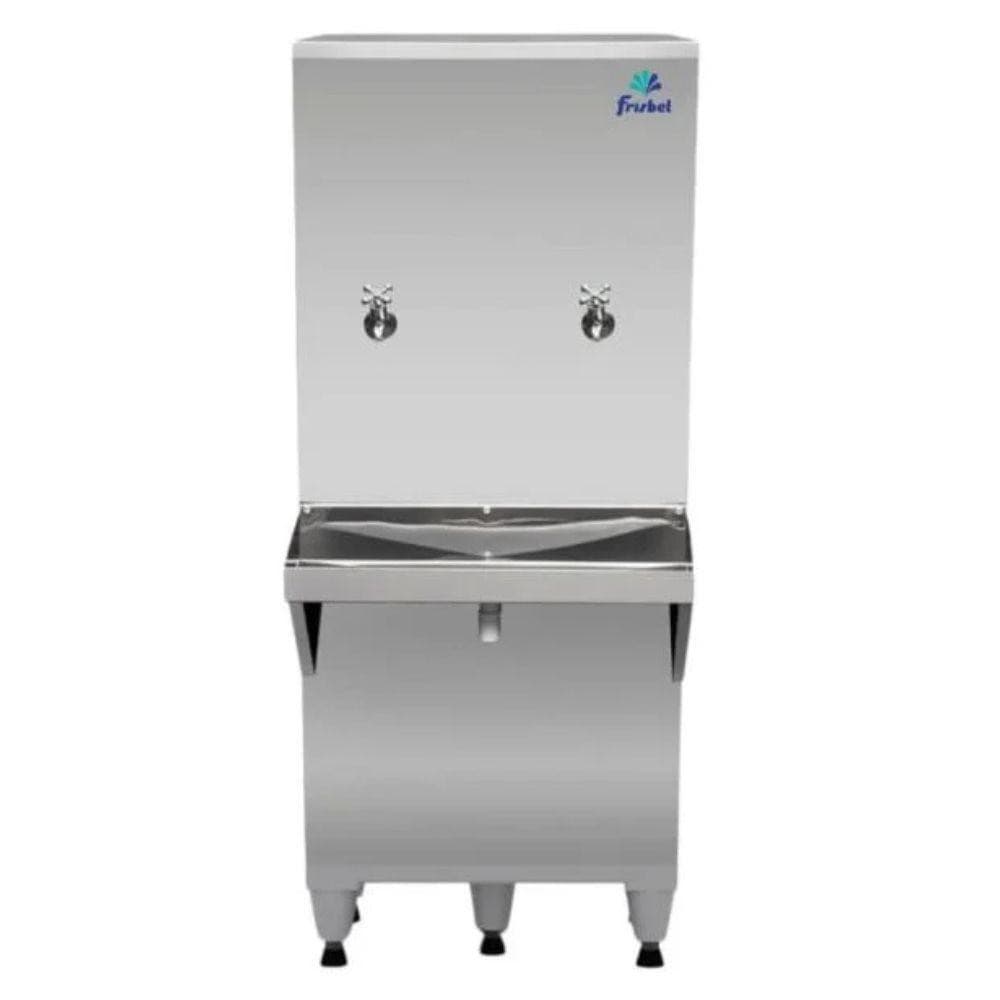 Bebedouro Industrial Coluna 50 Litros Ra05 Frisbel Bebedouro Inox 220V