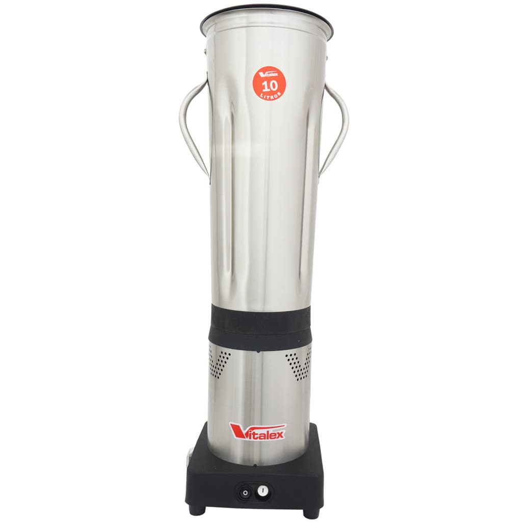 Liquidificador industrial Vitalex 10 litros com copo inox e base preta