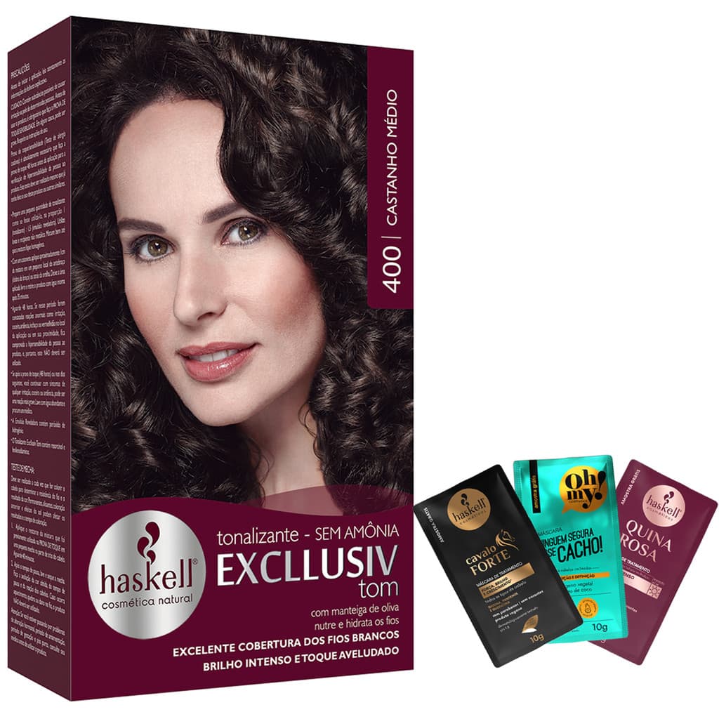 Haskell Tonalizante 400 Excllusiv Tom Castanho Médio