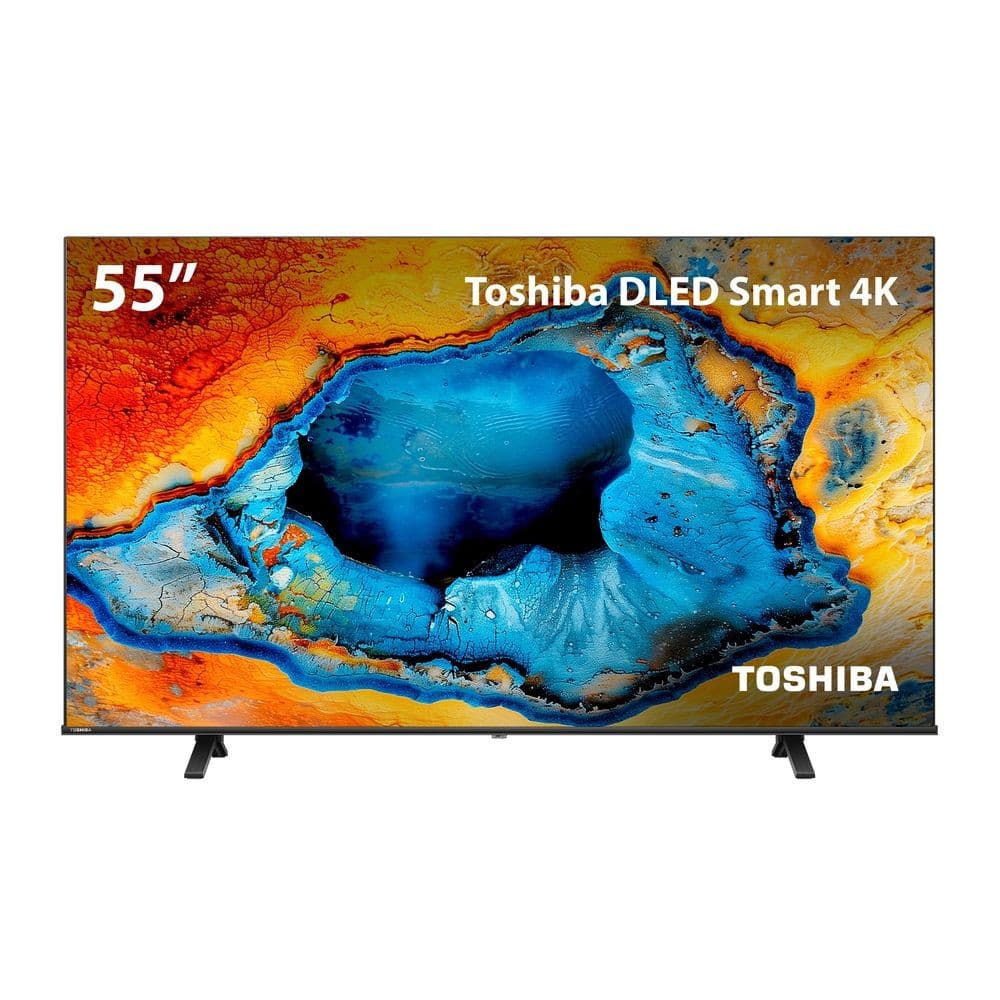 Smart TV Toshiba 55 Polegadas 4K DLED 55C350NS com tela vibrante