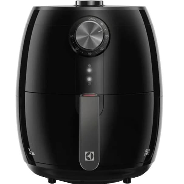 Air Fryer Fritadeira Eletrica 1400W Electrolux 3.2L Timer Preta 127V