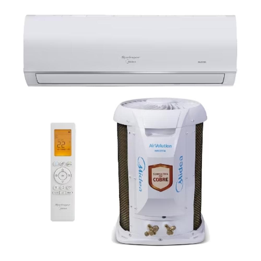 Ar condicionado Inverter Midea Airvolution 22000 Btus Frio 220v Wi-fi R-32 com controle remoto e unidade externa