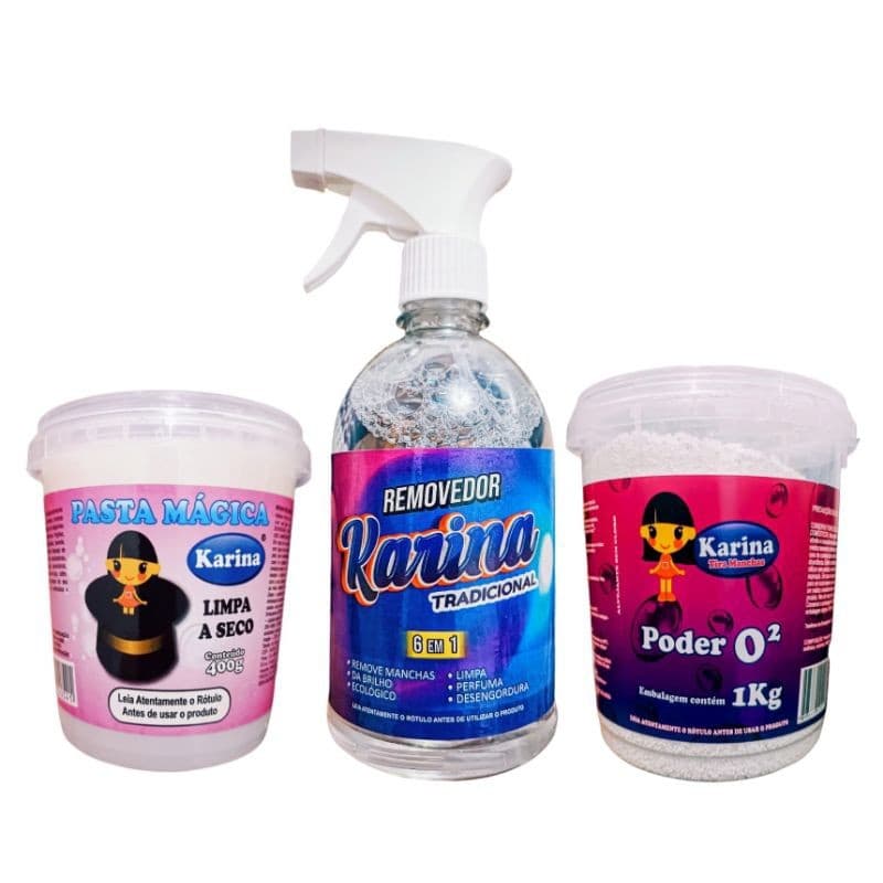 Kit Produtos De Limpeza Para A Casa Combo 3 Extra Potentes Limpeza Profunda