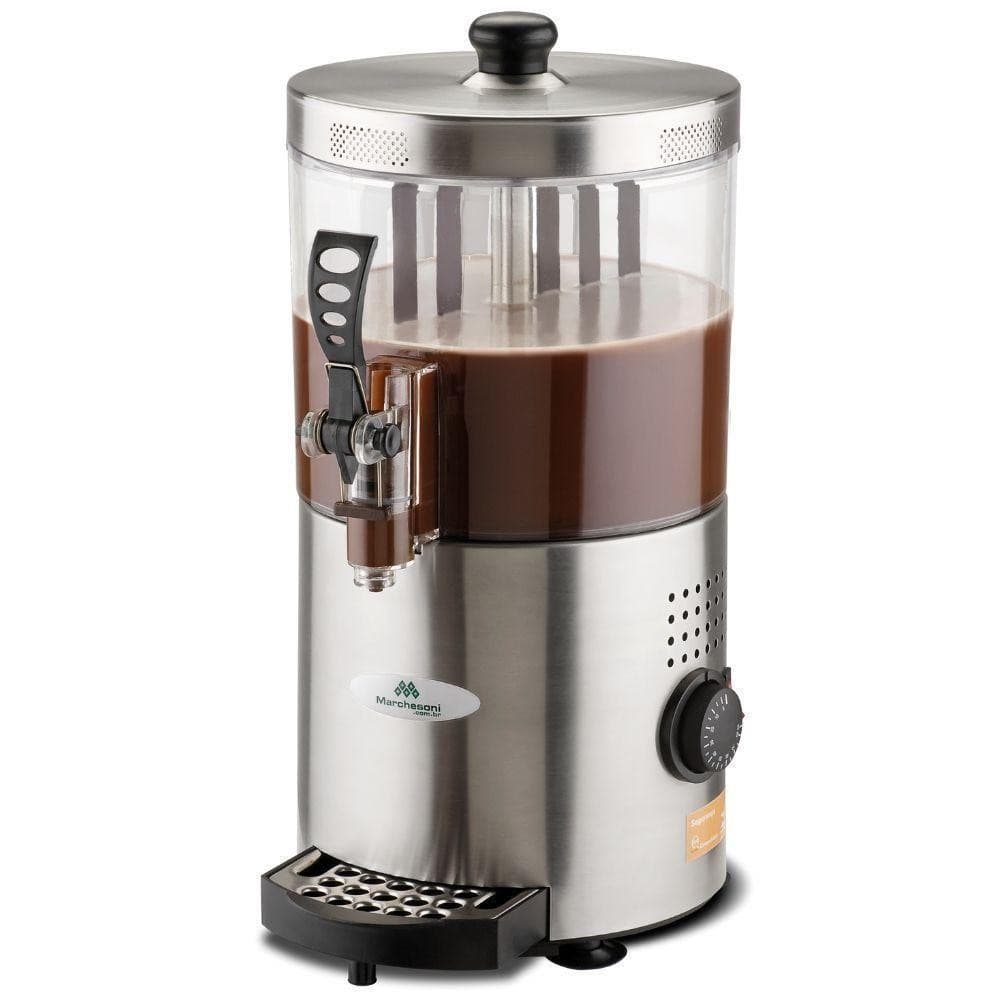 Chocolateira versátil 3 litros com pá giratória Marchesoni aquecedor de bebidas inox 220V