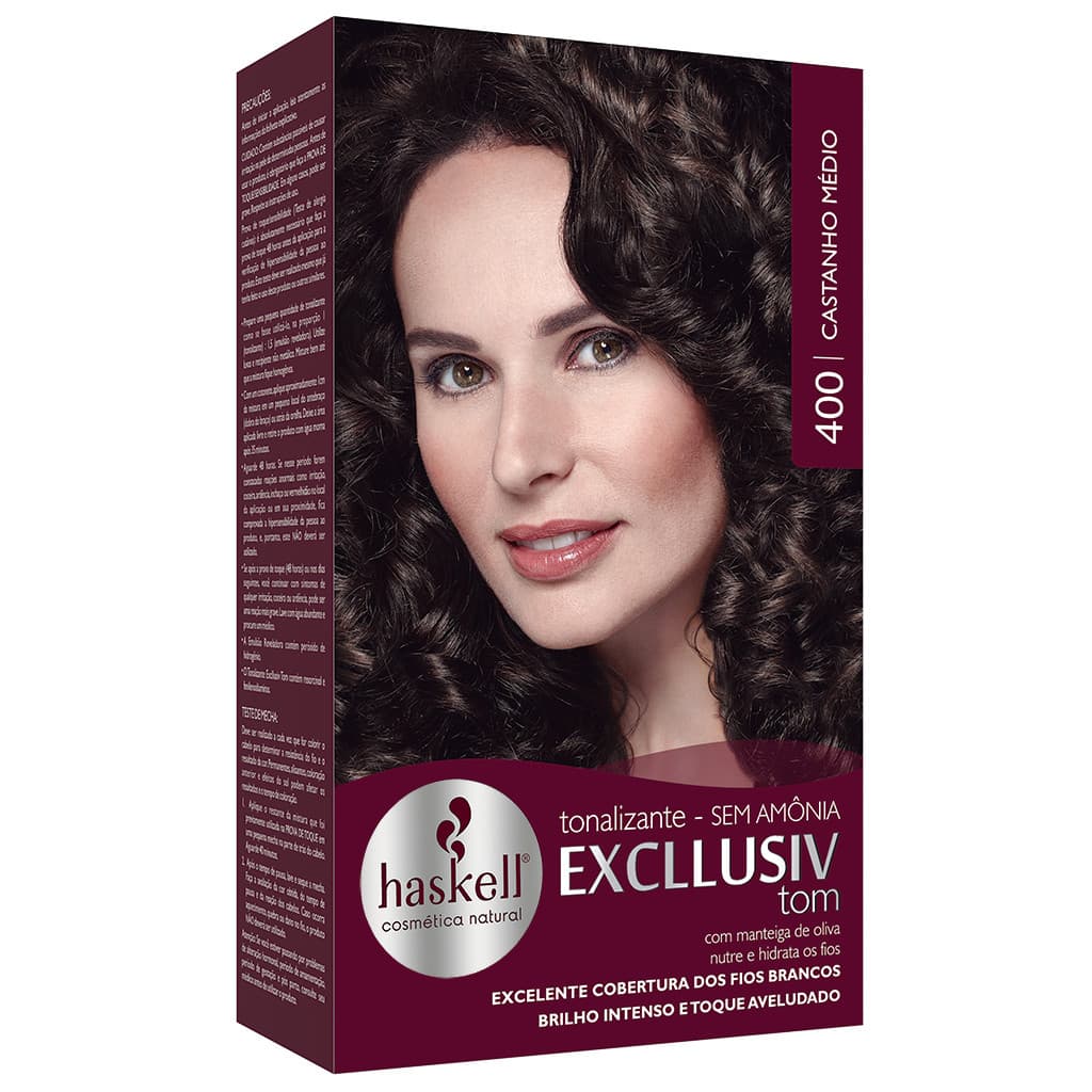 Tonalizante Haskell Excllusiv Tom - Castanho Médio 400