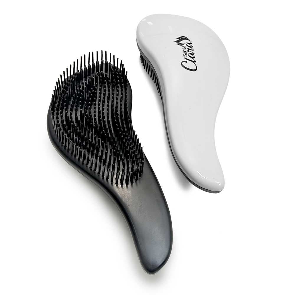 Escova Mágica para Desembaraçar os Cabelos Branca - Santa Clara