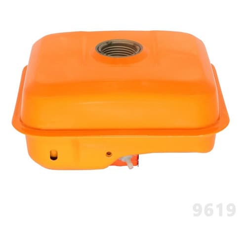 Tanque de combustível laranja para motores estacionários 6,5 HP e 7 HP, reposição metálica