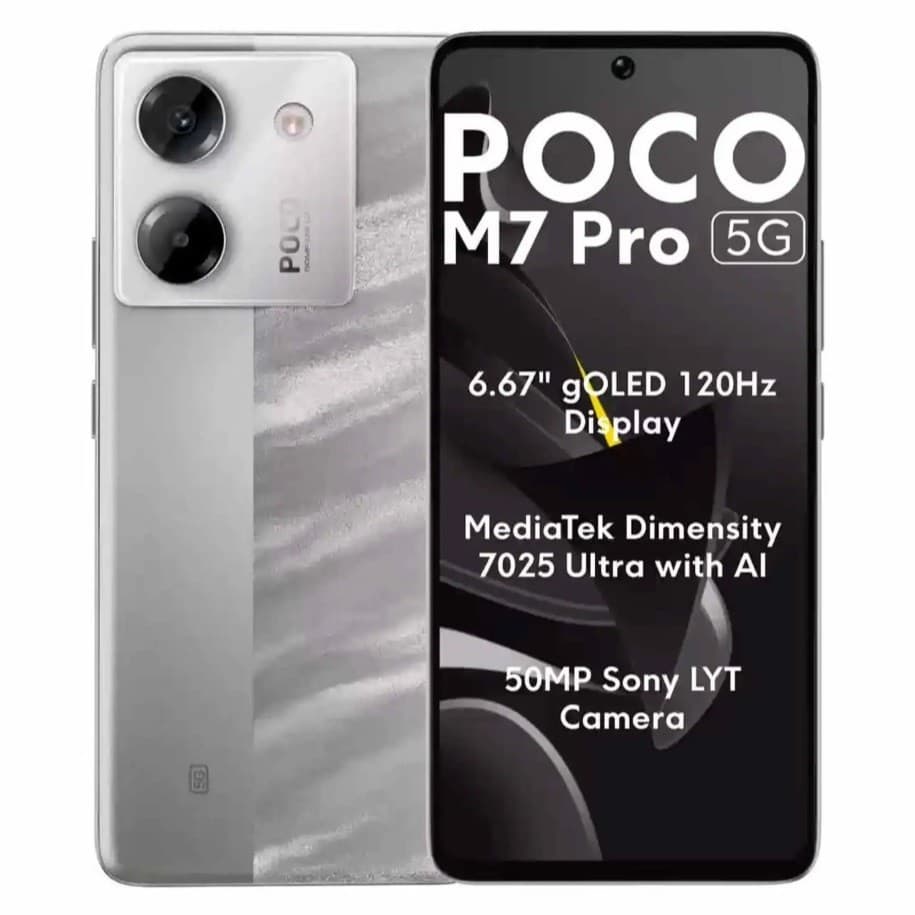 Celular Xiaomi Poco M7 Pro 5G 256GB E 512GB Original Lacrado (COM CAPINHA E PELÍCULA DE CORTESIA)