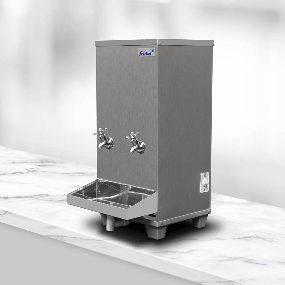 Bebedouro industrial de mesa 25 Litros em aço inox Frisbel 220V cinza