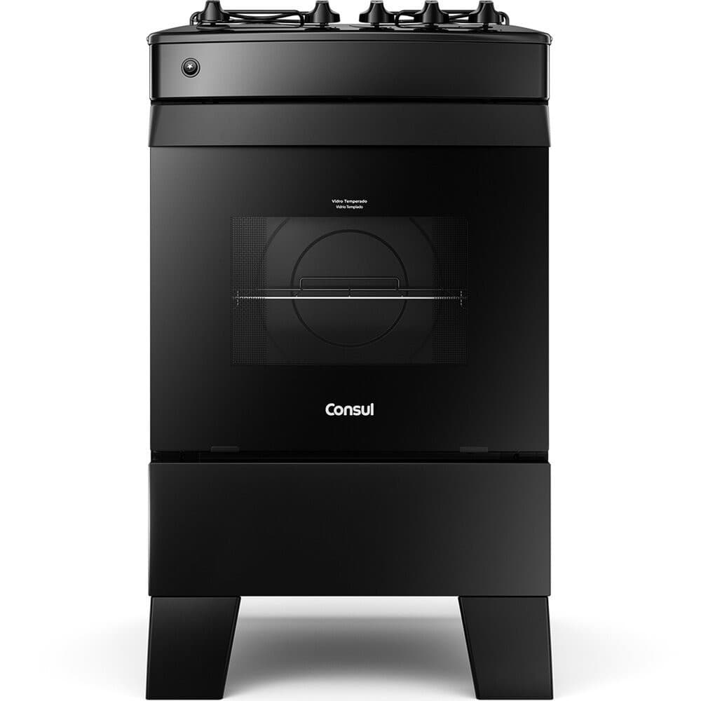 Fogão a Gás 4 Bocas com Mesa Esmaltada CFO4ZAE Consul