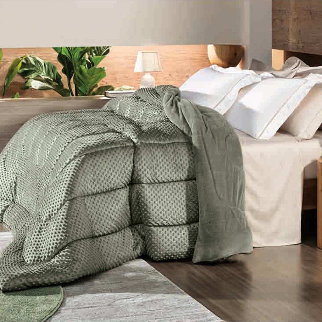 Edredom Queen 2,30x2,40 Altenburg Plush Pop Up Sense Verde