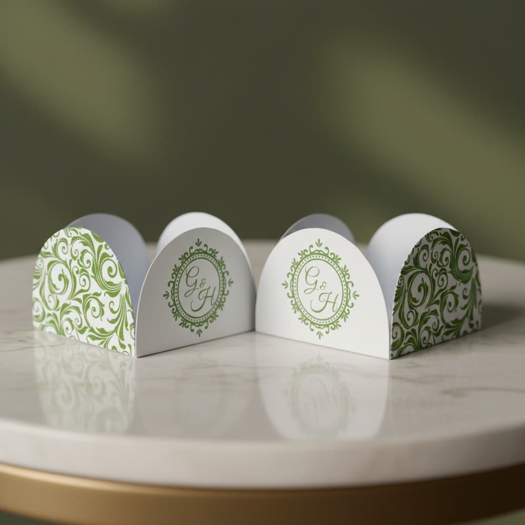 Forminhas Personalizadas Cor Verde Oliva  para Doces Para Aniversário ou Casamento