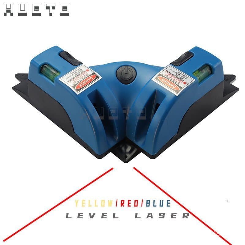 Nível a Laser de 90 Graus, Nivelador de Azulejos, Nível a Laser, Nível de Ângulo Reto com Linha Cruzada Infravermelha