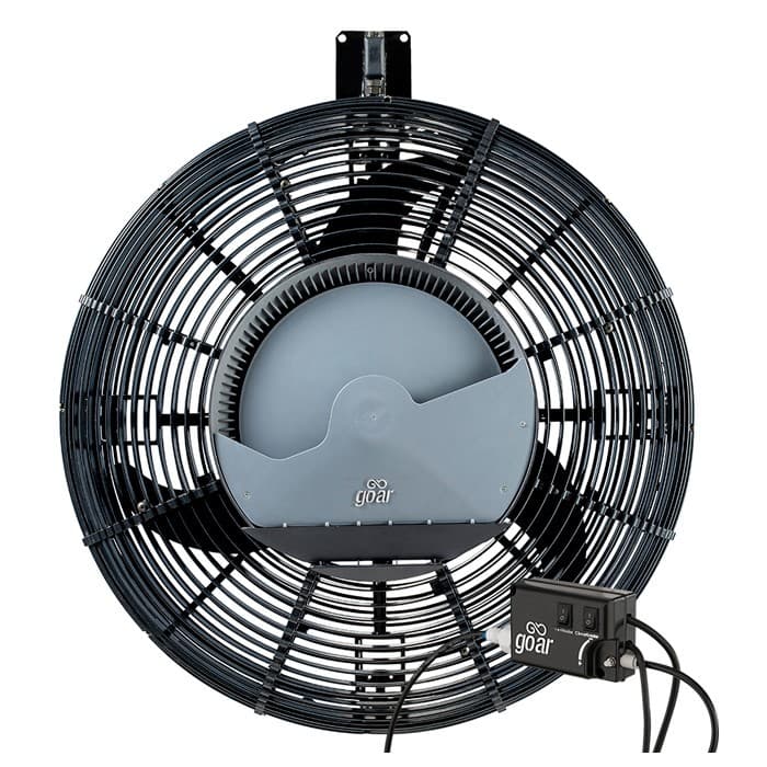 Climatizador de ar de parede 70cm 230W preto Goar modelo FLPP012 com ventilador oscilante
