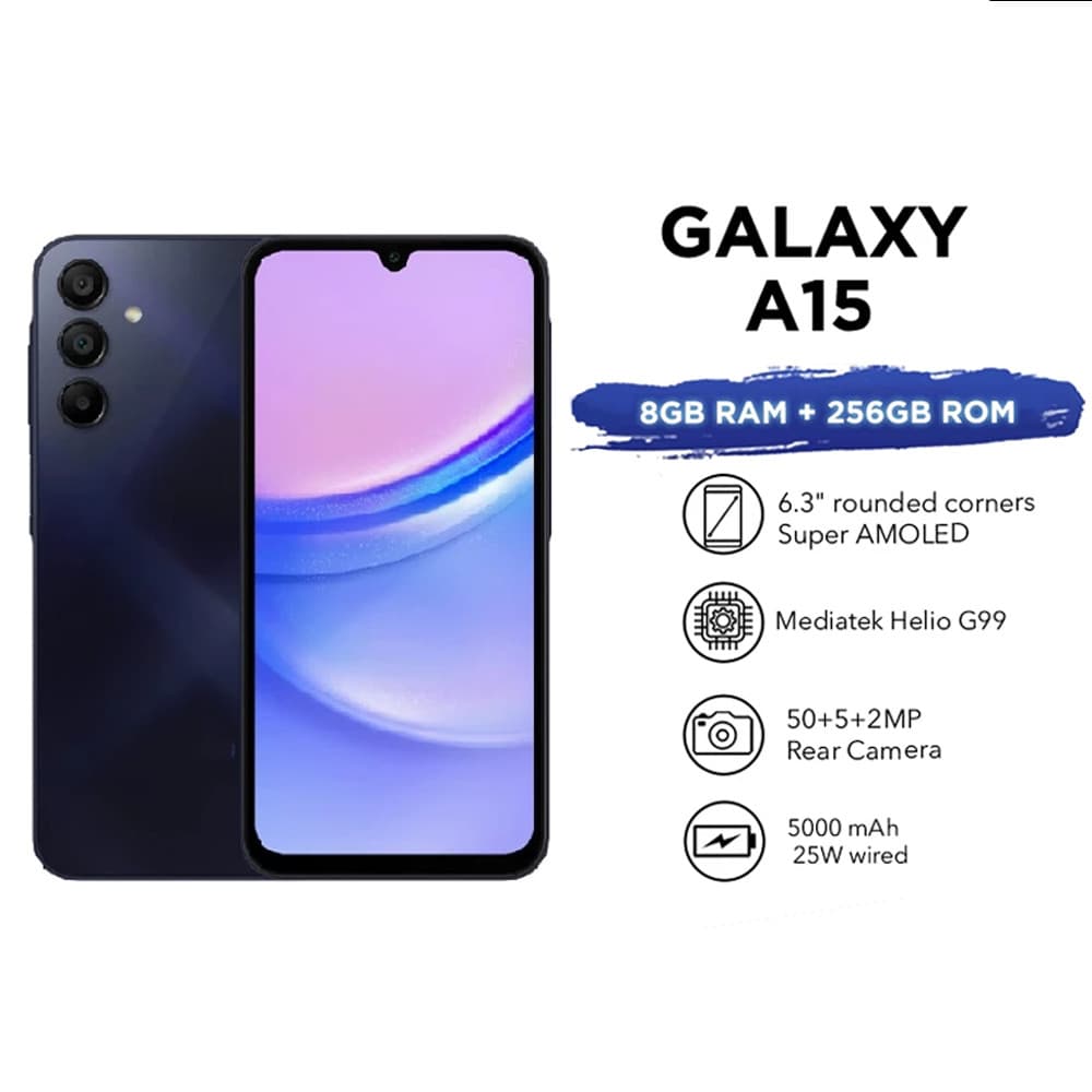 Novo Galaxy A15 5G (256 Gb ROM | 8 De RAM) Smartphone Android NFC Dual SIM OLED ID De 6.5 " 5G