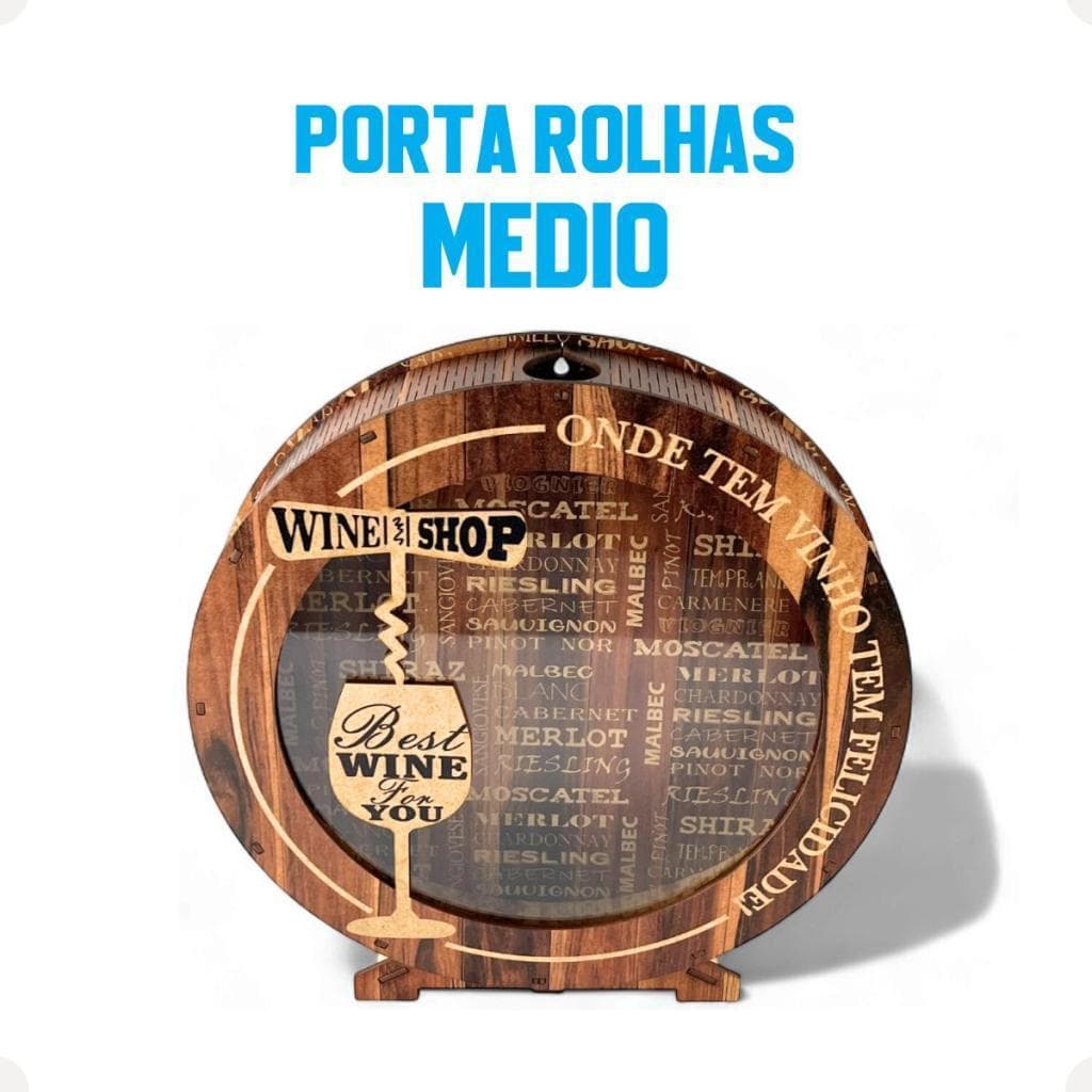 Porta Rolhas Em Mdf Redondo Decorativo Para Bar Parede Adega Gourmet Casa E Decoração