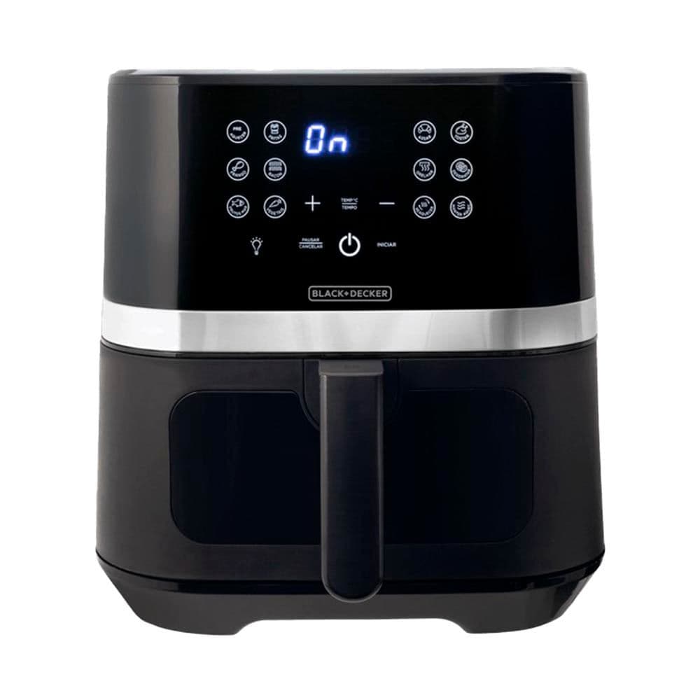Fritadeira Air Fryer Black Decker 7 Litros AFDLG Preta e Inox 220v