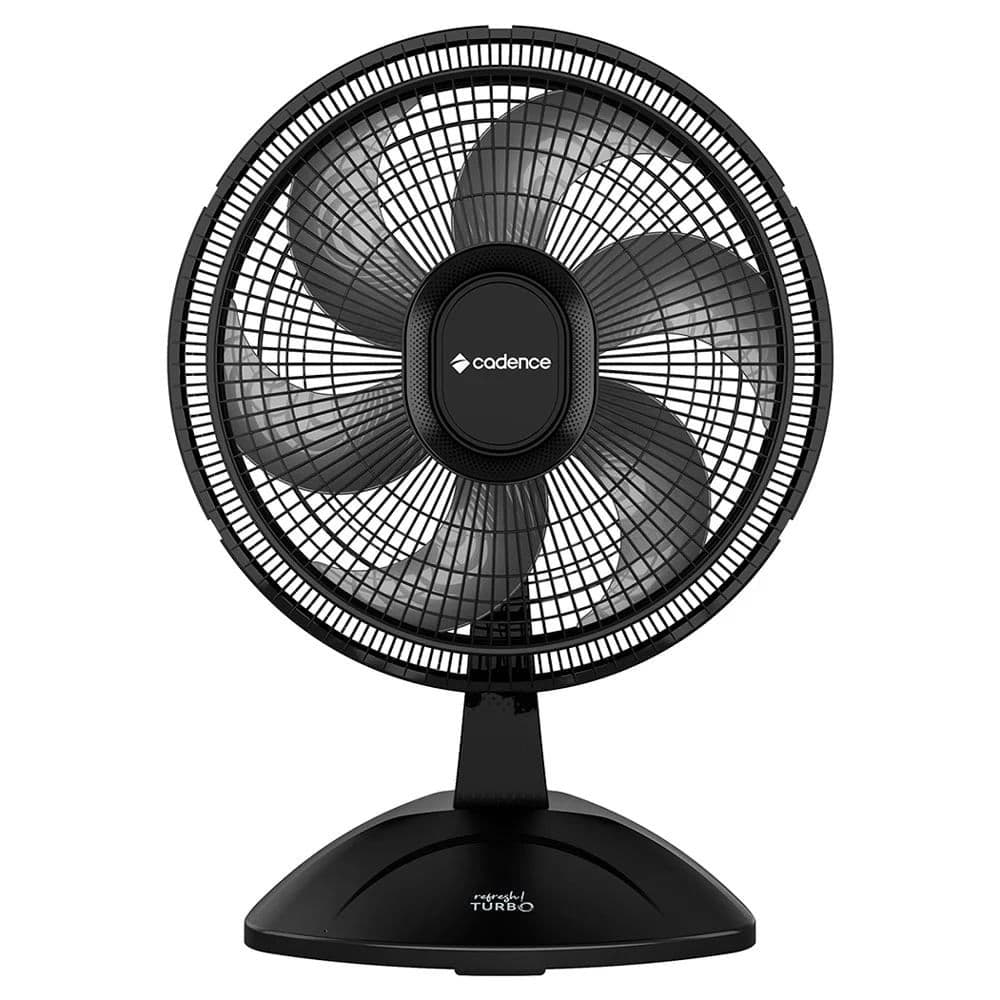 Ventilador de Mesa Cadence Refresh Turbo 6 Pás VTR410 - 40cm 127V, preto