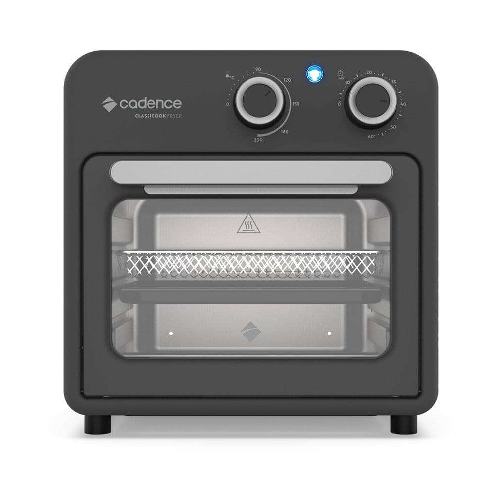 Fritadeira 10L Cadence Classicook Forno e Fryer 2 em 1 FRT700 Preto 220V