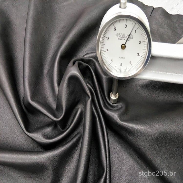 Couro de pele de carneiro ultra-macio e de grão fino, leve e lavável, tecido para jaqueta de couro genuíno, disponível e