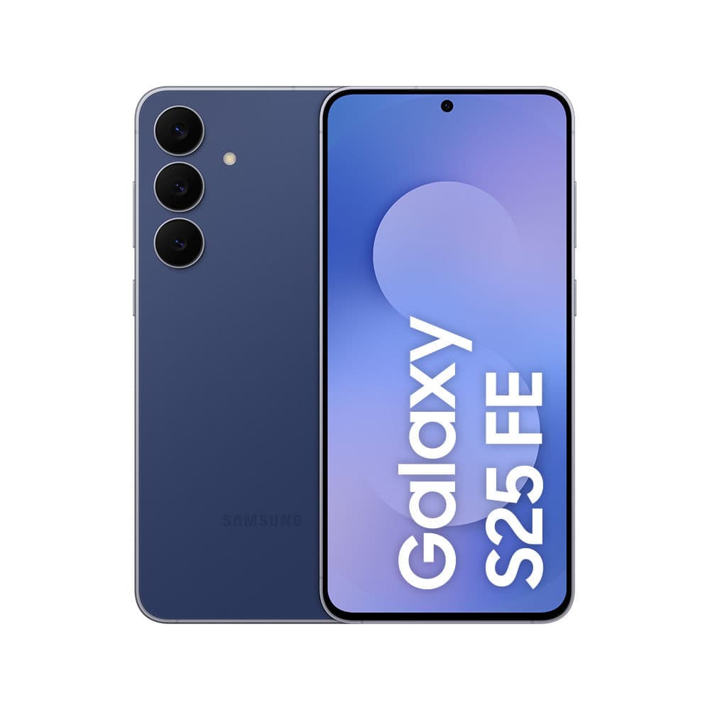 Samsung Galaxy S25 FE 5G, 128GB, 8GB RAM, câmera tripla, azul escuro