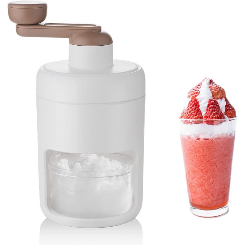 Máquina de gelo raspada, máquina de Cone de neve, triturador de gelo com bandeja de cubos de gelo-sem BPA