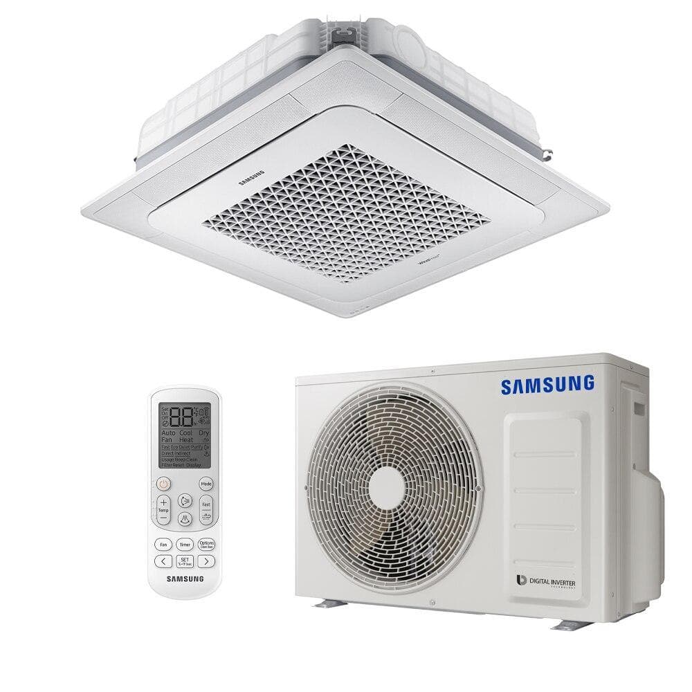 Ar-Condicionado Split Inverter Cassete 24000 BTUs Samsung WindFree Quente e Frio com controle remoto