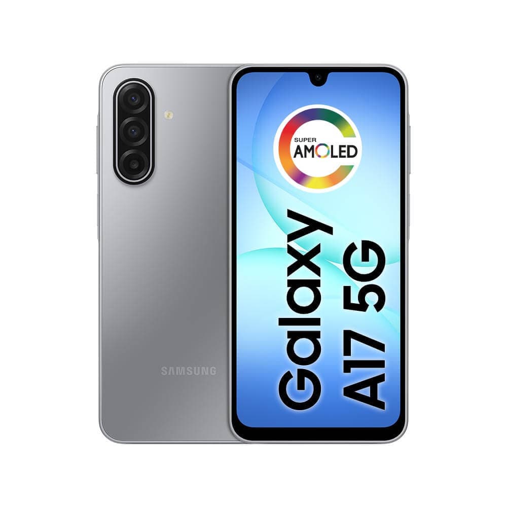 Smartphone Samsung Galaxy A17 5G com câmera quádrupla e tela AMOLED